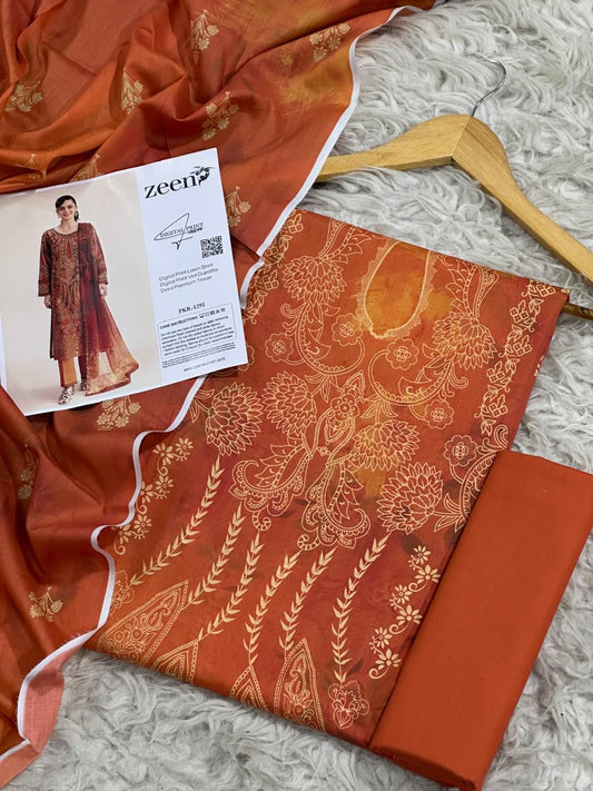 3 PIECE - ZEEN  LAWN THREE PIECE