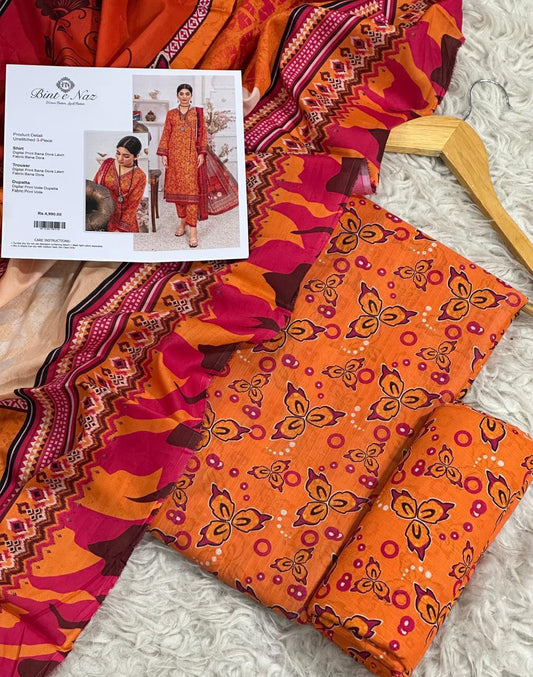 3 PIECE - BINT E NAZ DORYA LAWN THREE PIECE