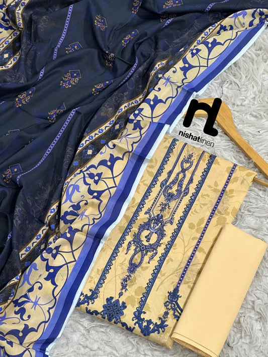 3 PIECE - NISHAT LAWN THREE PIECE