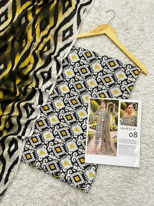 MARIA.B DORYA LAWN THREE PIECE