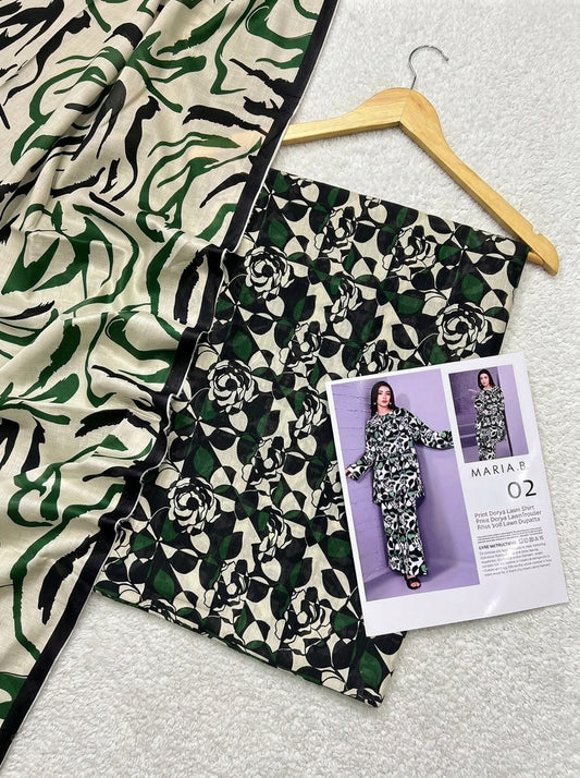MARIA.B DORYA LAWN THREE PIECE
