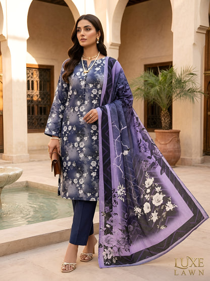 AL KARAM LAWN THREE PIECE