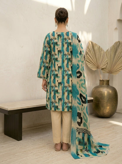 KHAADI LAWN THREE PIECE