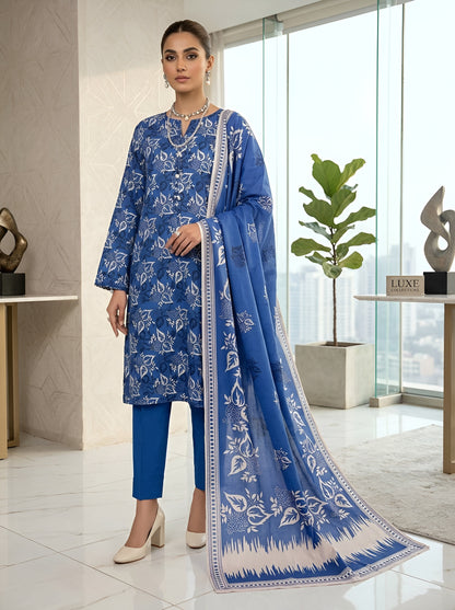 GUL AHMAD LAWN THREE PIECE
