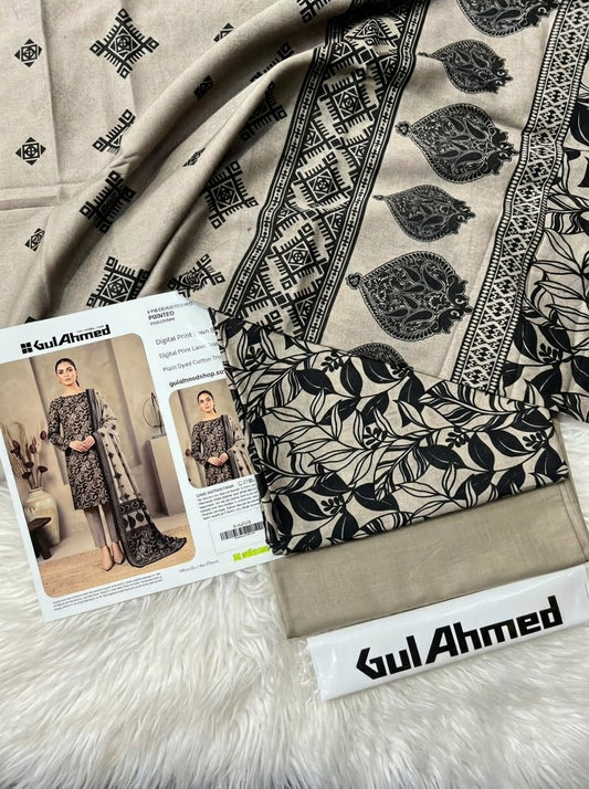 GUL AHMAD LAWN THREE PIECE