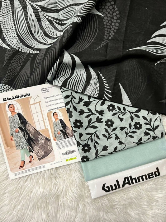 GUL AHMAD LAWN THREE PIECE