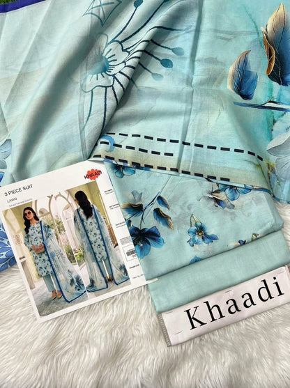 KHAADI LAWN THREE PIECE