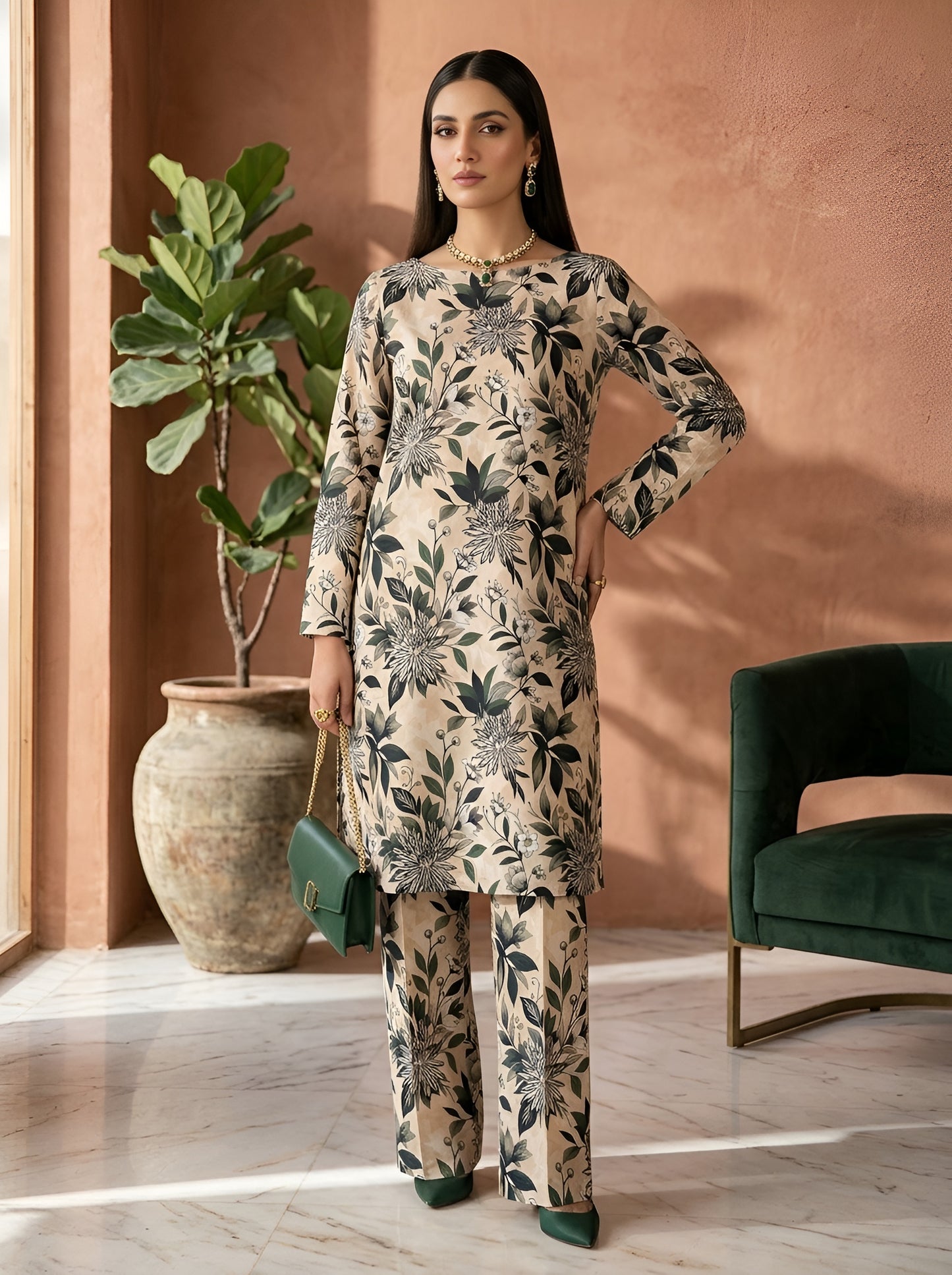 SEHAR LAWN TWO PIECE