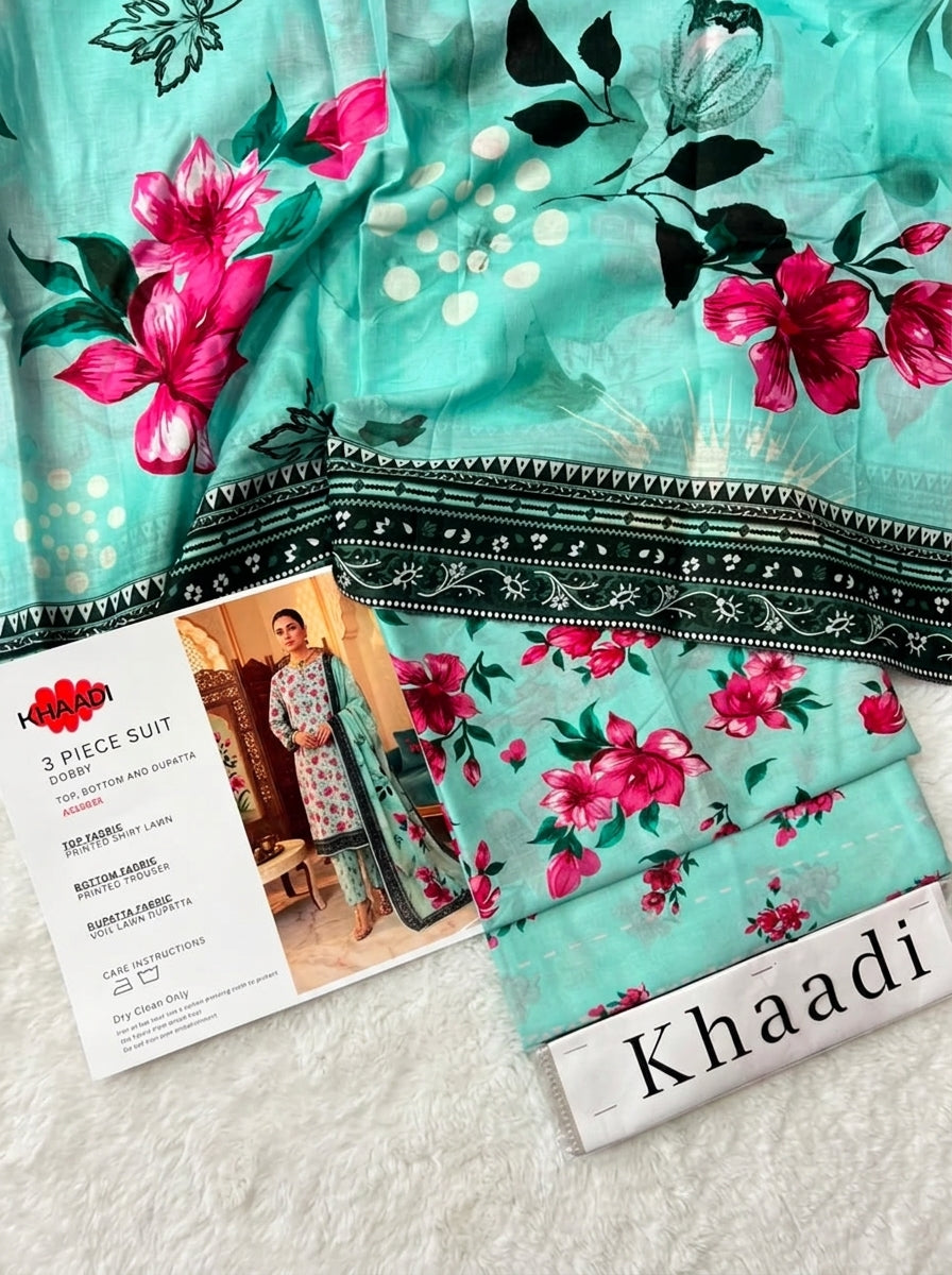 KHAADI LAWN THREE PIECE
