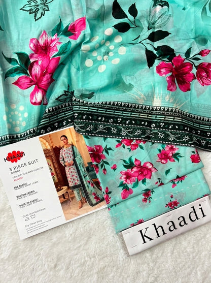 KHAADI LAWN THREE PIECE