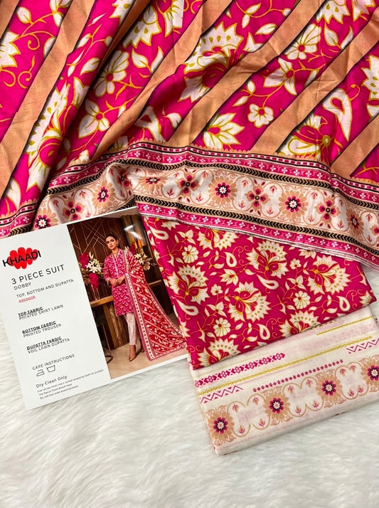 KHAADI LAWN THREE PIECE