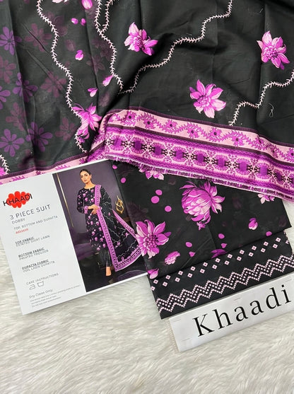 KHAADI LAWN THREE PIECE
