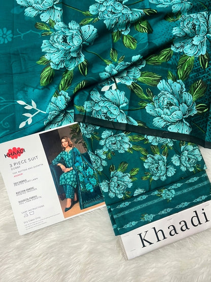 KHAADI LAWN THREE PIECE