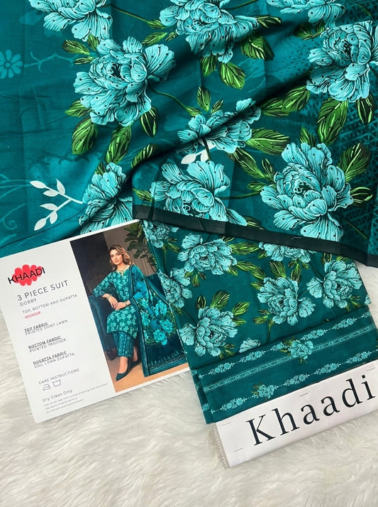 KHAADI LAWN THREE PIECE