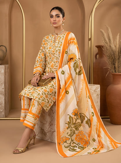KHAADI LAWN THREE PIECE