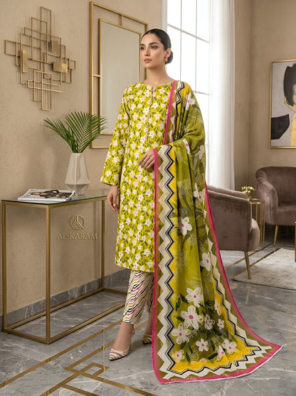 KHAADI LAWN THREE PIECE