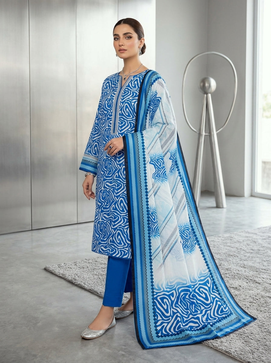 NISHAT LAWN THREE PIECE