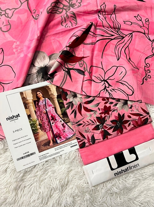 NISHAT LAWN THREE PIECE