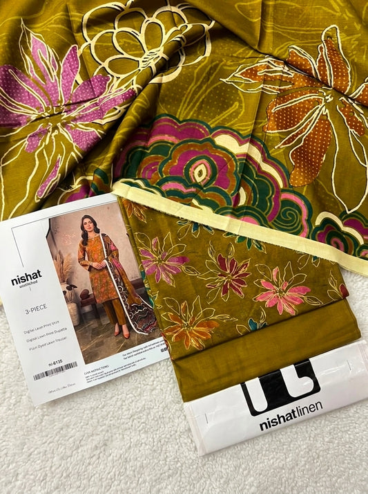 NISHAT LAWN THREE PIECE