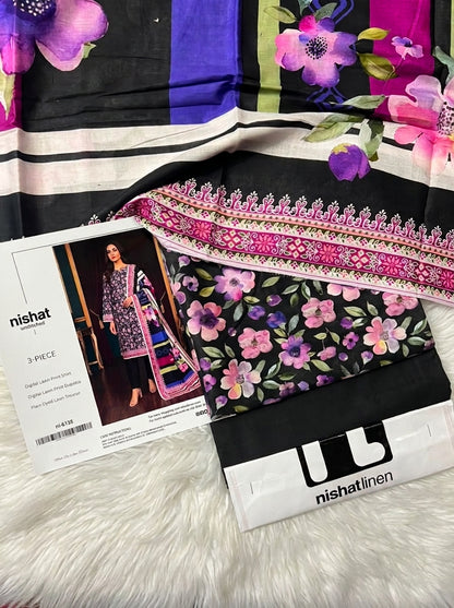 NISHAT LAWN THREE PIECE