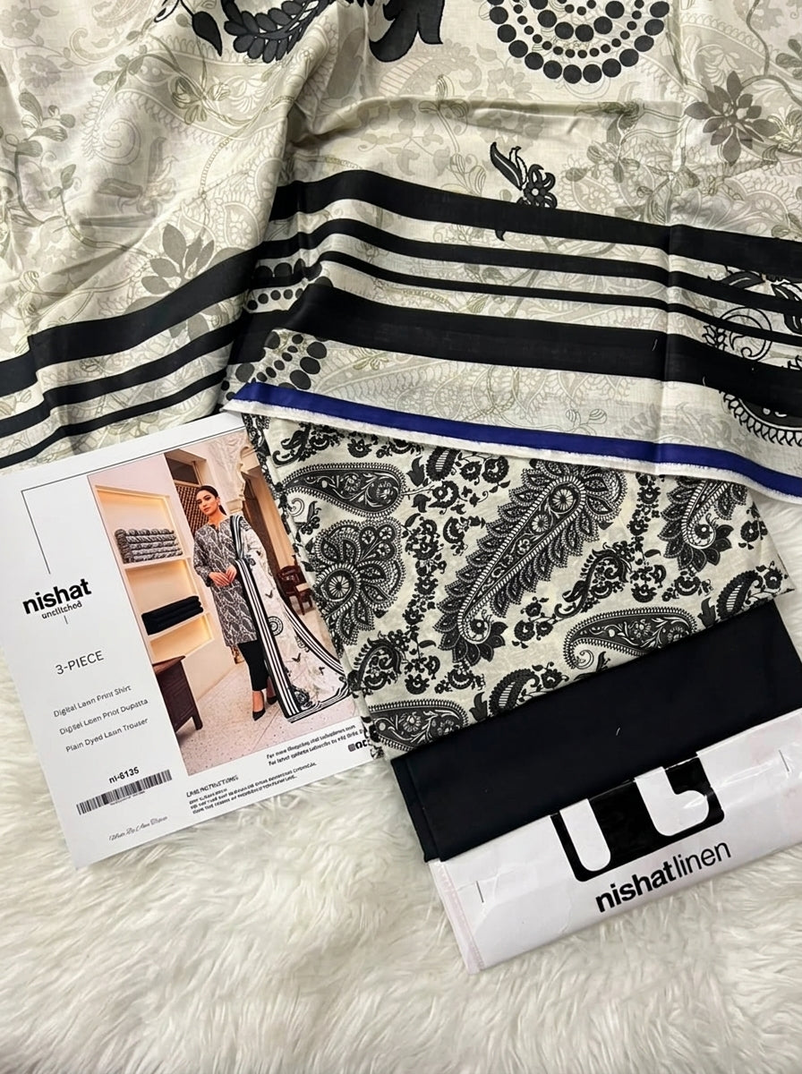 NISHAT LAWN THREE PIECE