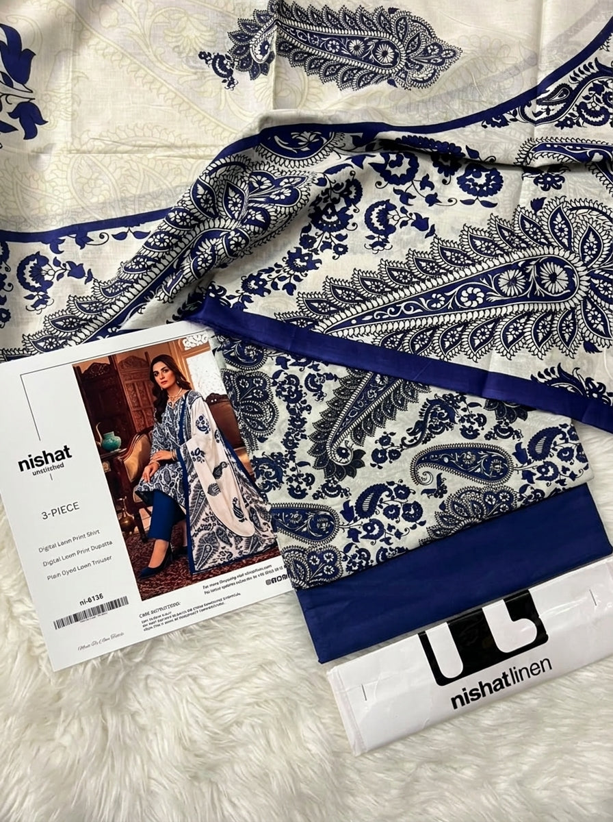 NISHAT LAWN THREE PIECE