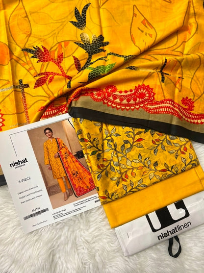 NISHAT LAWN THREE PIECE