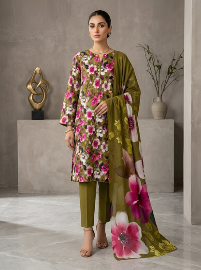SAPPHIRE LAWN THREE PIECE
