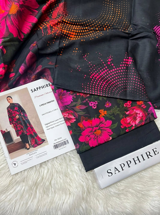 SAPPHIRE LAWN THREE PIECE