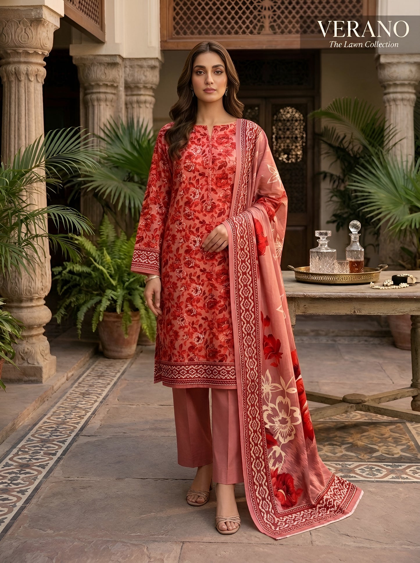NISHAT LINEN THREE PIECE