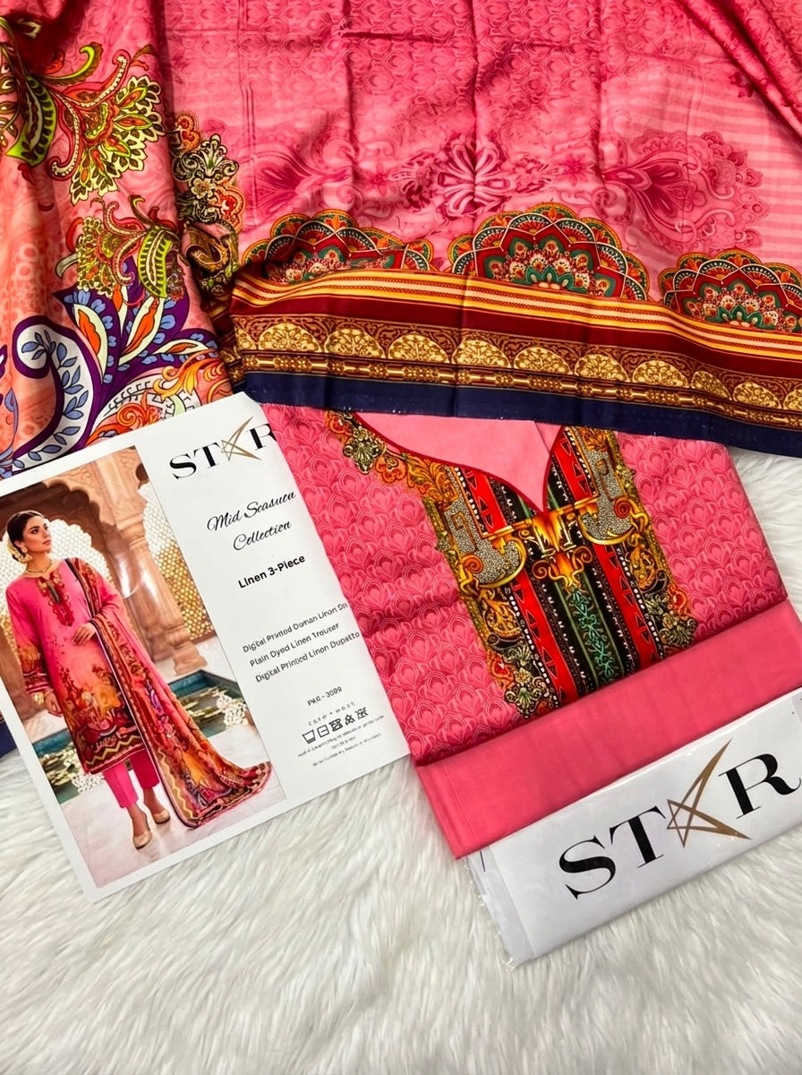 STAR LINEN THREE PIECE