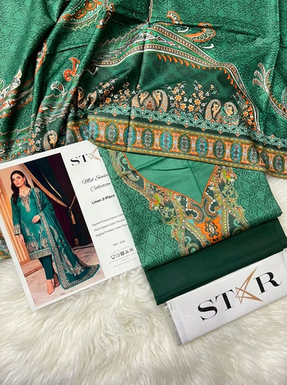 STAR LINEN THREE PIECE