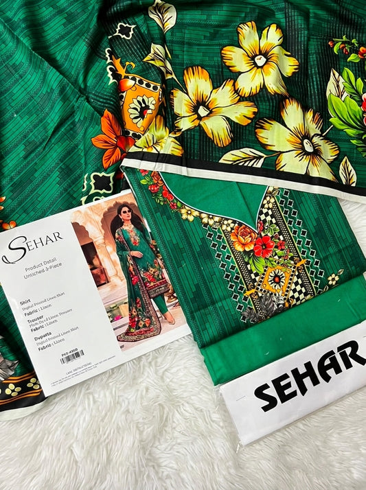 SEHAR LINEN THREE PIECE