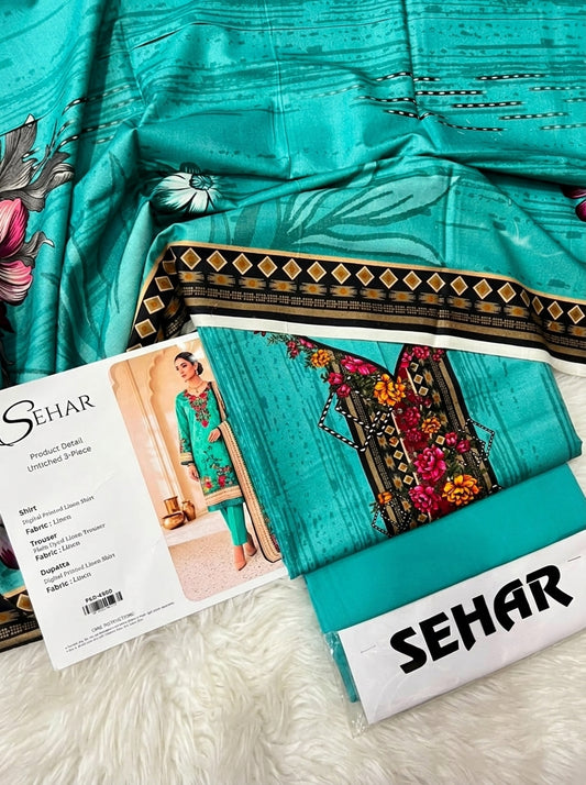 SEHAR LINEN THREE PIECE