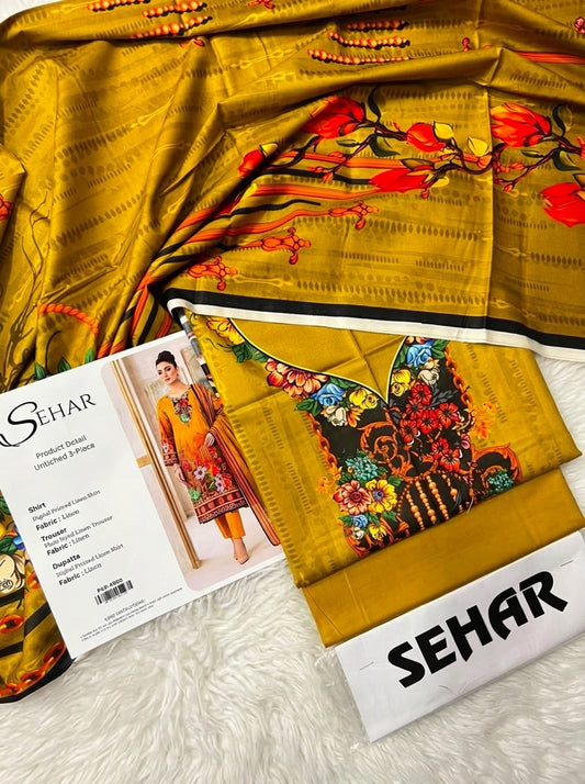 SEHAR LINEN THREE PIECE