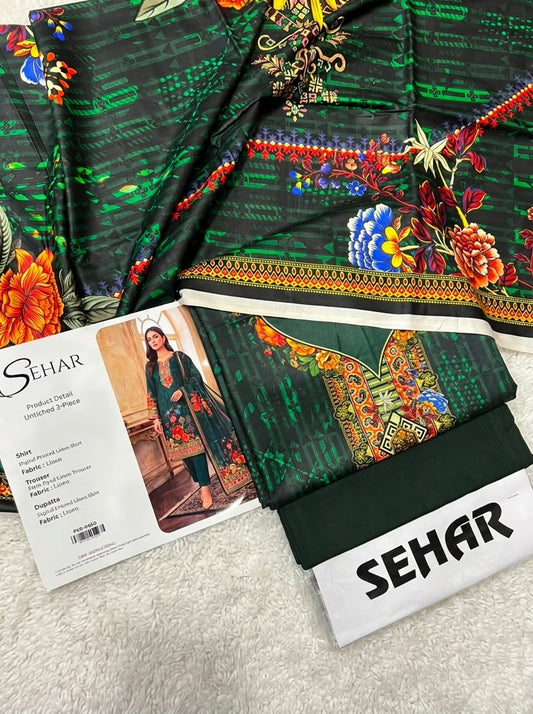 SEHAR LINEN THREE PIECE