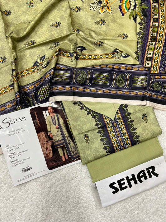 SEHAR LINEN THREE PIECE