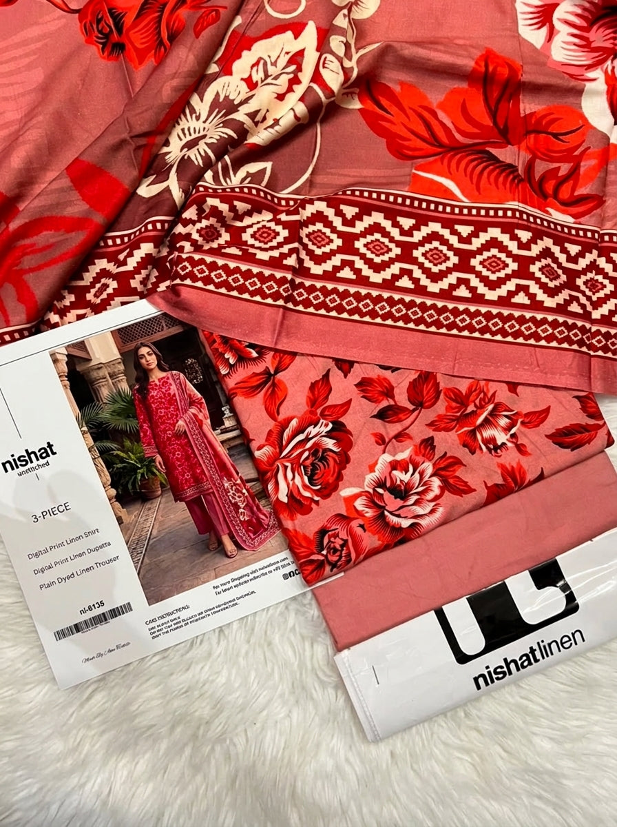 NISHAT LINEN THREE PIECE