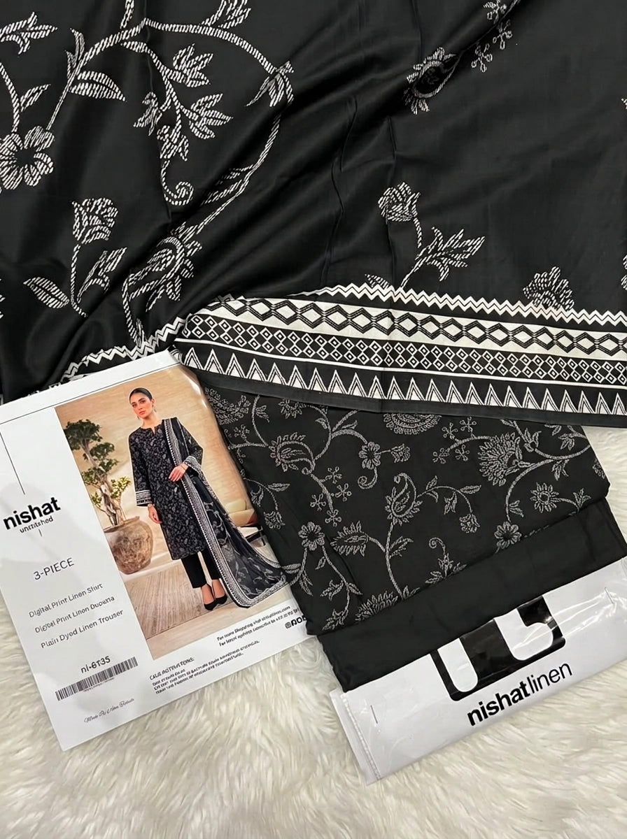 NISHAT LINEN THREE PIECE