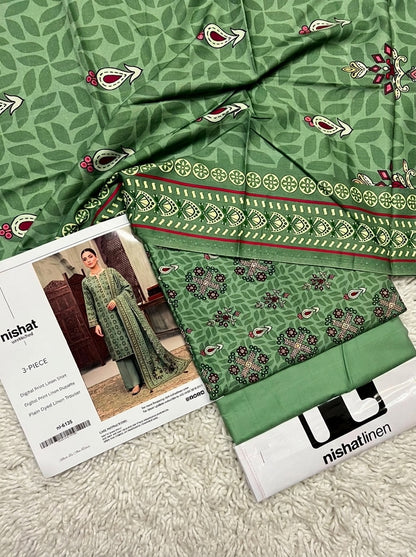 NISHAT LINEN THREE PIECE