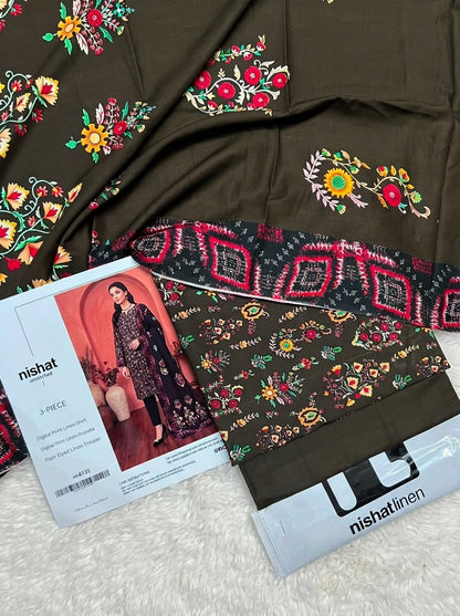 NISHAT LINEN THREE PIECE