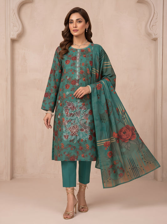 ABEESHA.B BY BULANDI EMBROIDERY 3-PIECE