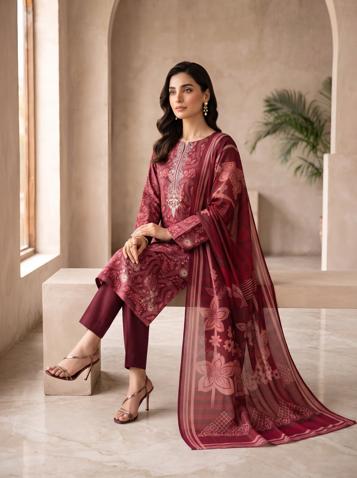 MEHRMA BY BULANDI EMBROIDERY 3-PIECE