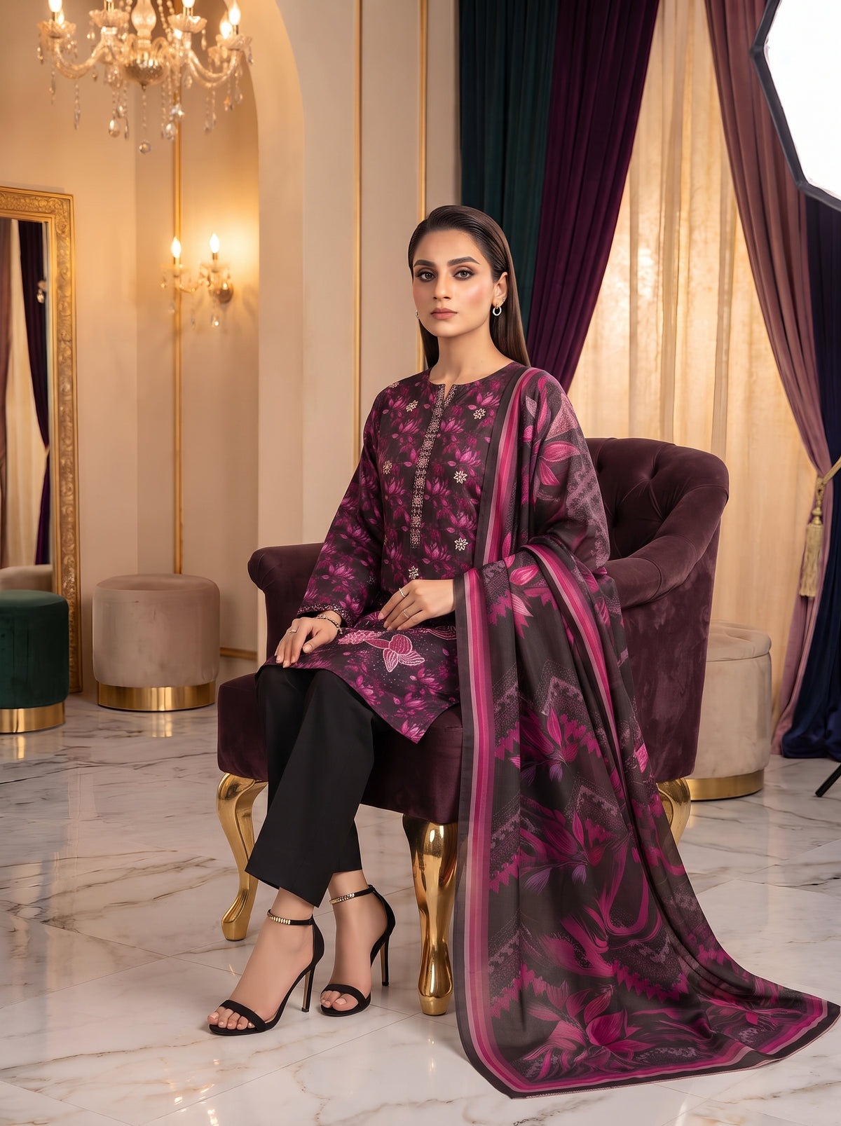 ABEESHA.B BY BULANDI EMBROIDERY 3-PIECE