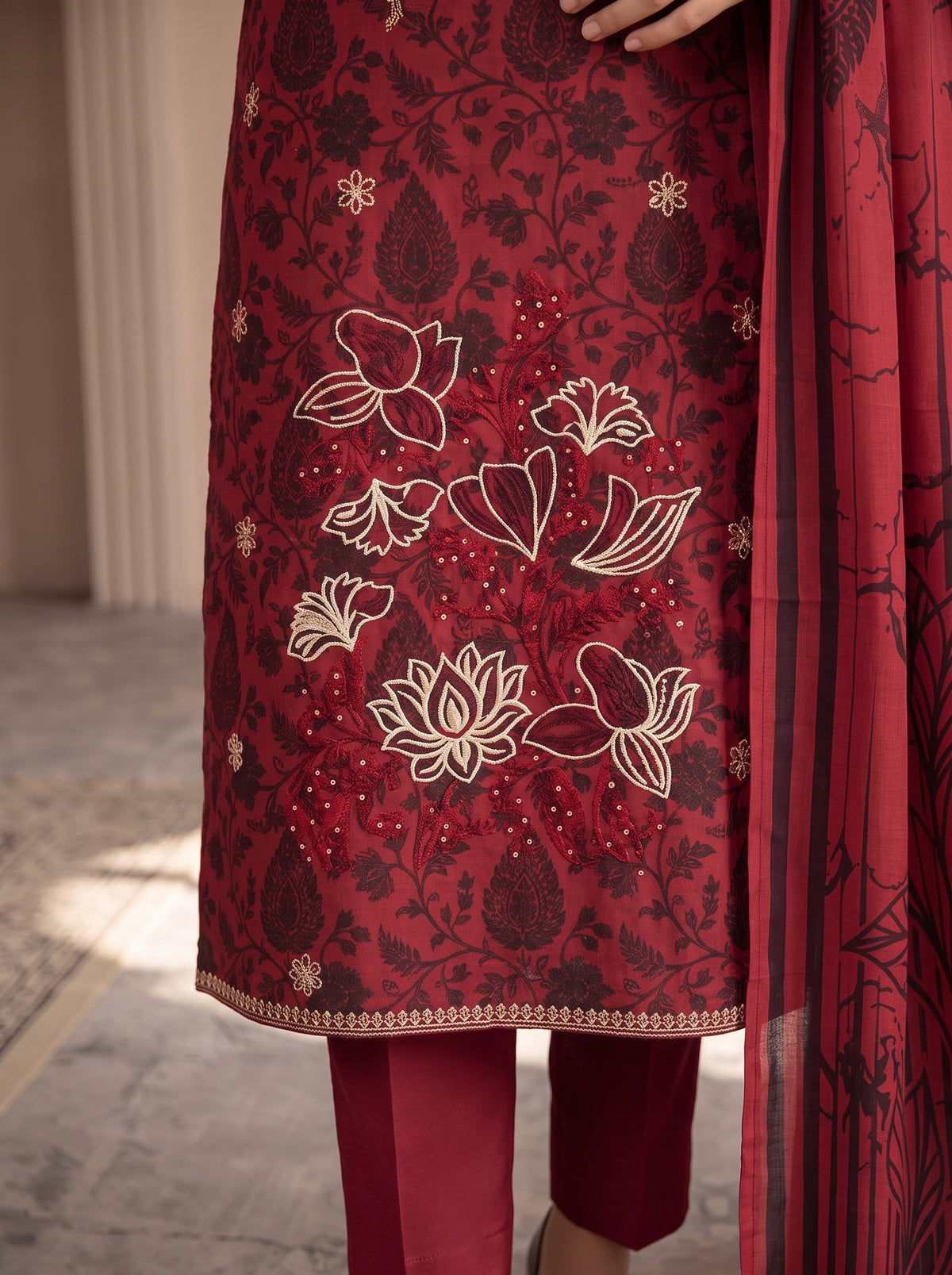 ABEESHA.B BY BULANDI EMBROIDERY 3-PIECE