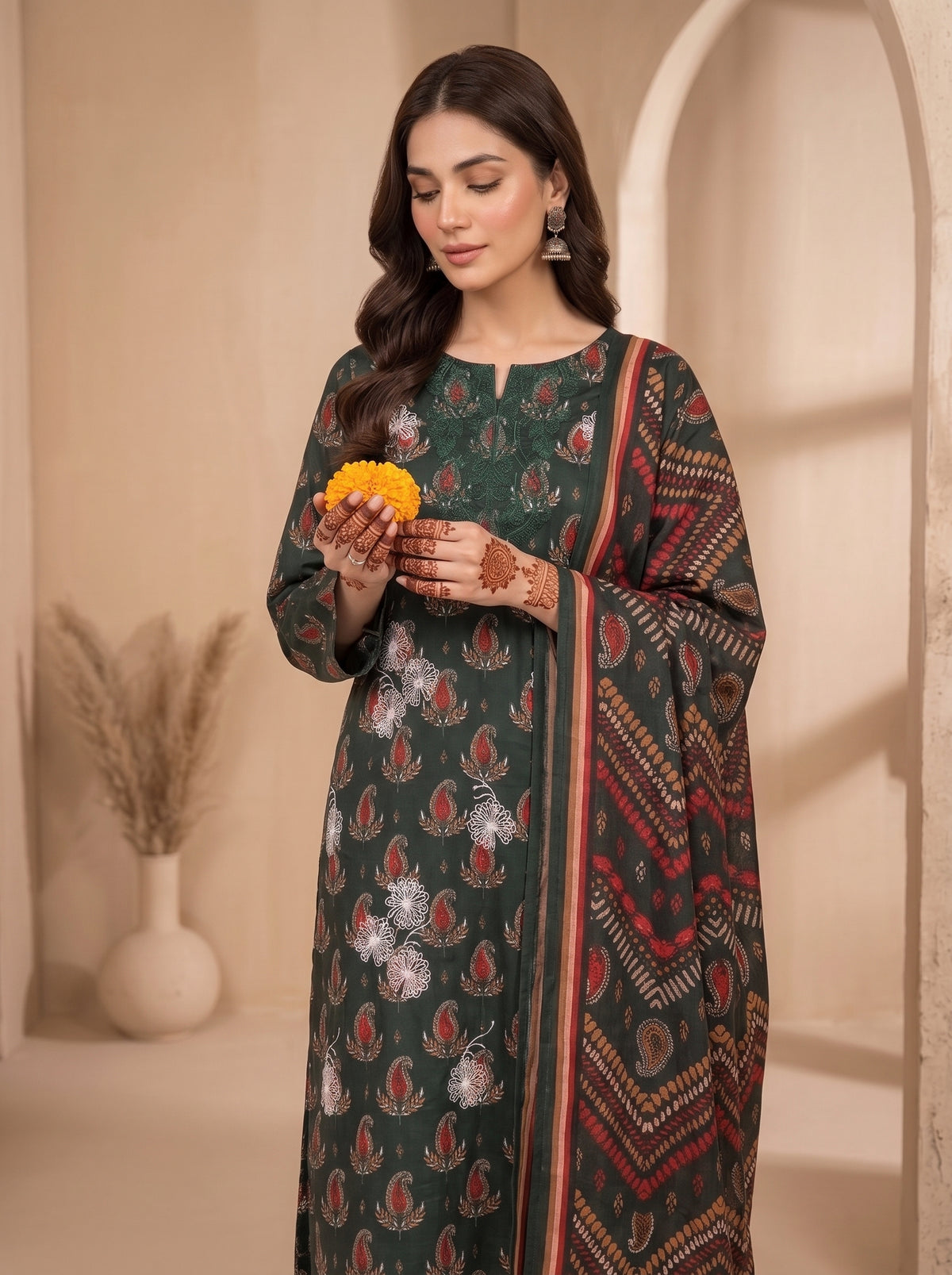 RESHAM BY BULANDI EMBROIDERY 3-PIECE