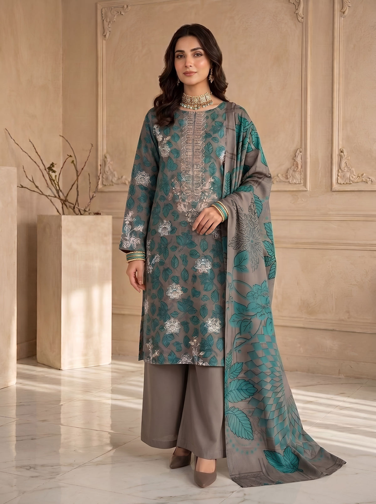 NUVERA BY BULANDI EMBROIDERY 3-PIECE
