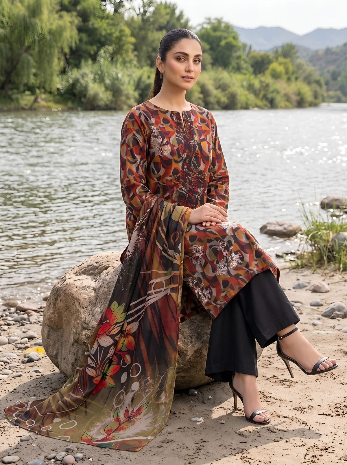 NUVERA BY BULANDI EMBROIDERY 3-PIECE