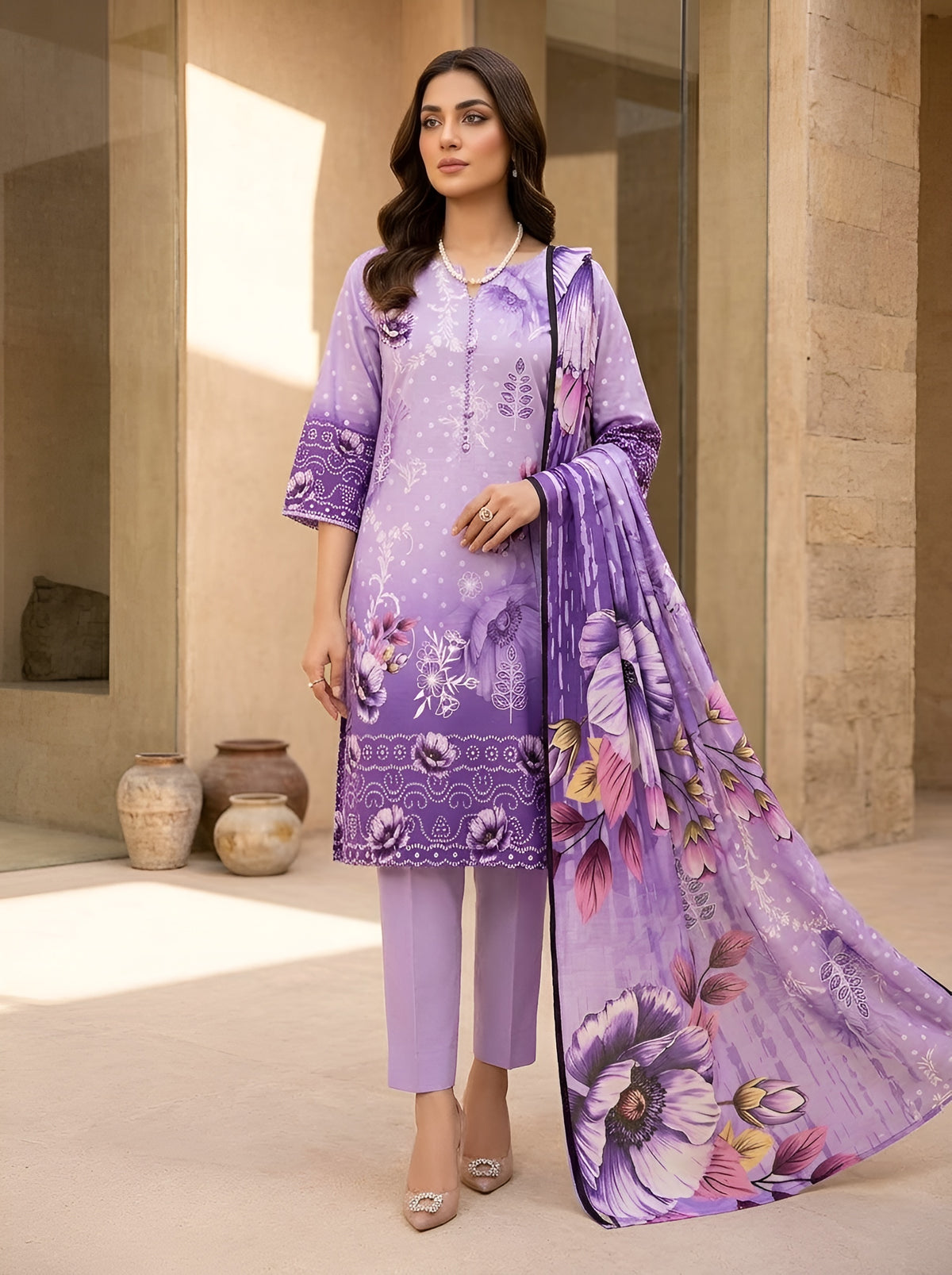 SANA SAFINAZ DHANAK 3-PIECE