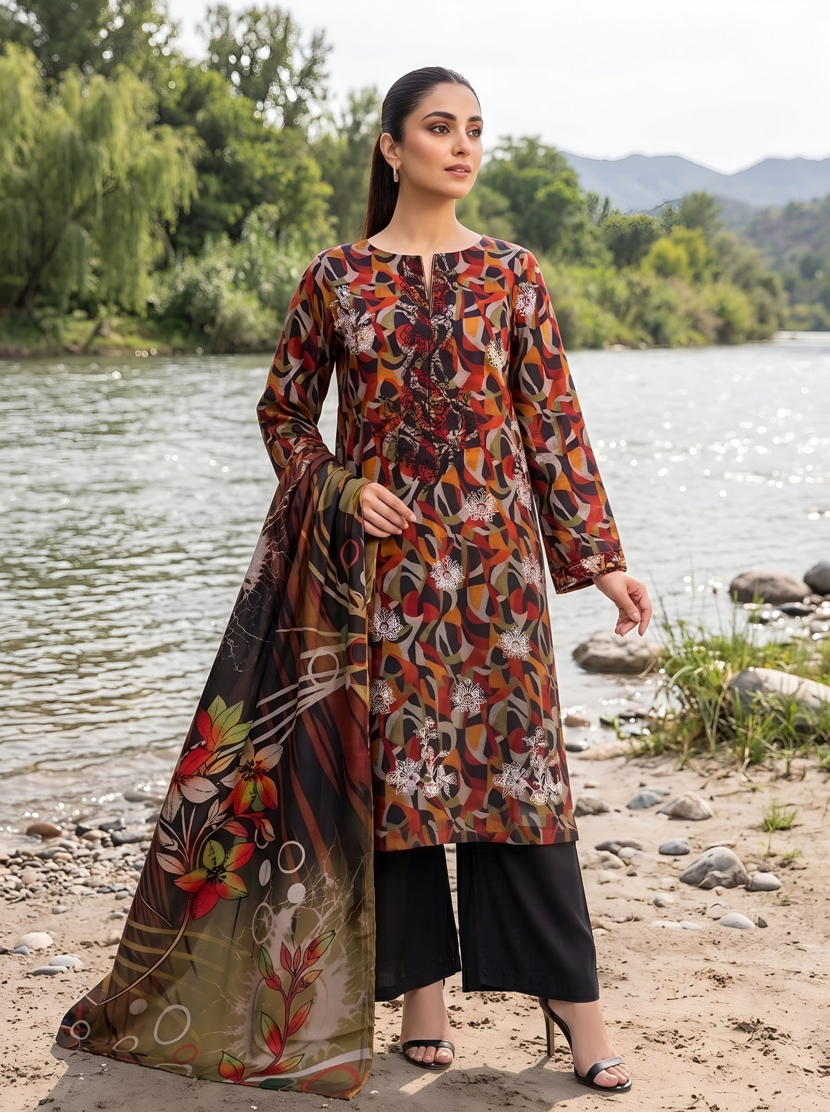 NUVERA BY BULANDI EMBROIDERY 3-PIECE